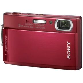 Sony Cybershot DSCT300/R 10.1MP Digital Camera with 5x Optical Zoom with Super Steady Shot (Red) in Kuwait
