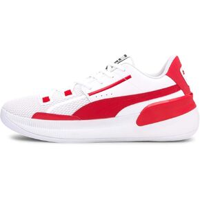 PUMA Mens Clyde Hardwood Team Basketball Sneakers Shoes Casual - Red in Saudi Arabia
