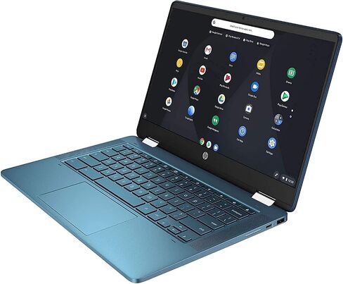 HP X360 Chromebook ، 14 بوصة 2 في 1 قابل للتحويل ، معالج انتل سيليرون N4020 حتى 2.80 جيجاهرتز (4 جيجابايت رام 64 جيجابايت اس اس دي، كاميرا ويب، نظام تشغيل كروم) (مجدد) in Kuwait