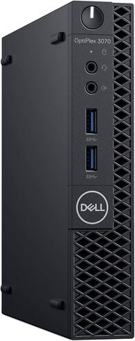 كمبيوتر ديل اوبتيبليكس 3070 المكتبي - انتل كور i5-9500 - ذاكرة الوصول العشوائي 8 جيجابايت - وسيط تخزين ذو حالة ثابتة 256 جيجابايت - حجم صغير in Kuwait