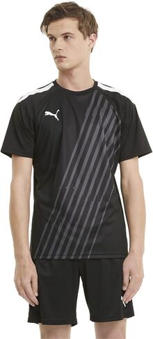 PUMA Men's TeamLIGA Graphic Jersey, Black White, X-Large in Saudi Arabia