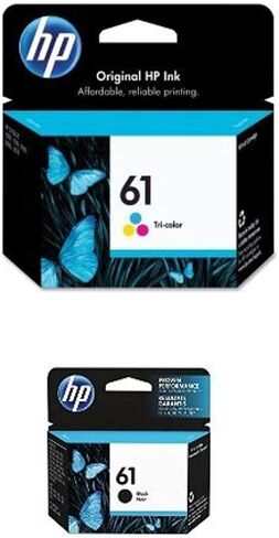 Original HP 61 Tri-color Ink | Works with DeskJet 1000, 1010, 1050, 1510, 2050, 2510, 2540, 3000, 3050, 3510; ENVY 4500, 5530; OfficeJet 2620, 4630 Series | Eligible for Instant Ink | CH562WN in Saudi Arabia