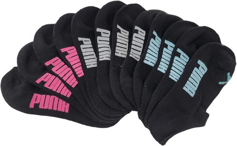 Puma Women's Invisble No Show Athletic Socks Black (pack of 6) in Saudi Arabia