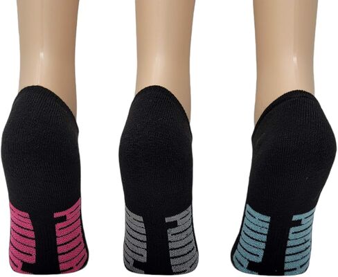 Puma Women's Invisble No Show Athletic Socks Black (pack of 6) in Saudi Arabia
