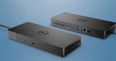 ديل قاعدة شحن WD19 130 واط (مع توصيل طاقة 90 واط) USB-C، HDMI، منفذ عرض مزدوج، اسود in Saudi Arabia