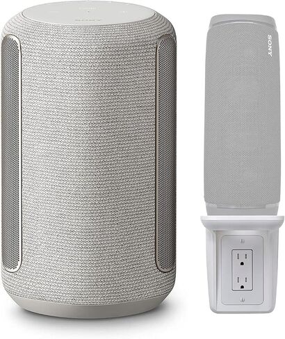 Sony SRSRA3000/H Wi-Fi Enabled 360 Reality Audio Wireless Speaker (Black) with Multi-Purpose Outlet Wall Shelf Bundle (2 Items) in Saudi Arabia