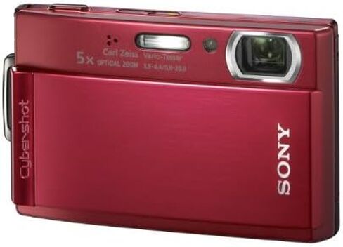 Sony Cybershot DSCT300/R 10.1MP Digital Camera with 5x Optical Zoom with Super Steady Shot (Red) in Kuwait