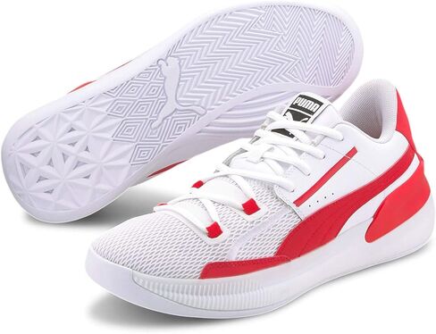 حذاء رياضي لكرة السلة للرجال من PUMA Clyde Hardwood Team، كاجوال - أحمر in Saudi Arabia