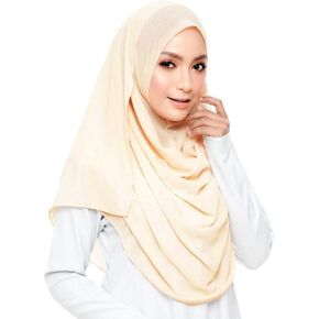 LMVERNA Solid Color Bubble Chiffon Scarf for Women Fashion Soft Hijab Long Scarf Wrap Scarves in Saudi Arabia