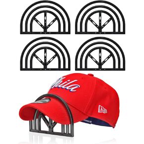 BRATEAYA Hat Brim Bender، أداة تشكيل فاتورة القبعة السهلة لقبعات البيسبول، منحنى القناع، شريط تقوس القبعة المثالي، أداة حافة منحنية للقبعات المسطحة، ملحقات القبعة للرجال، حزمة من 4 (أبيض) in Kuwait