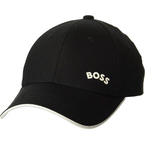 قبعة بوس القطنية ذات الشعار المنحني للرجال من BOSS in Saudi Arabia