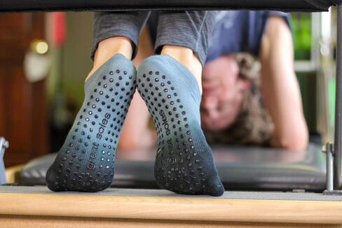 Great Soles Ombre, Sport, and Novelty Print Non Skid Socks for Women - Non Slip Grip Yoga Socks for Pilates, Barre, Ballet in Saudi Arabia