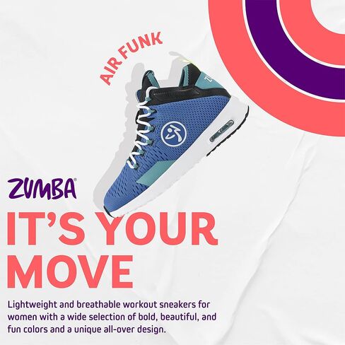 ZUMBA Air Funk Women’s Dance Shoes, Mid-Top Fitness Sneakers in Kuwait