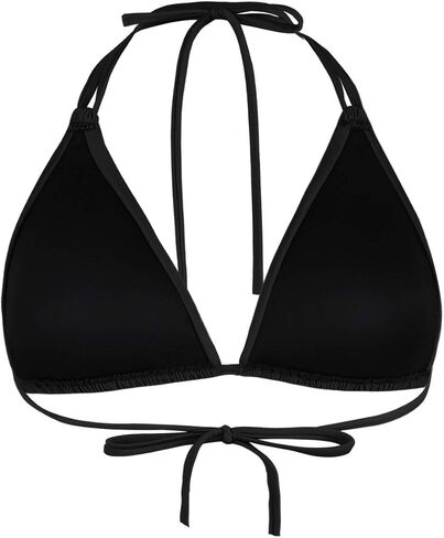Firpearl Women's Triangle Bikini Tops Push Up Slider Ruched Halter Swimsuit Top Swim Bras in Kuwait