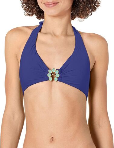 Trina Turk Women's Standard Triangle Halter Hipster Bikini Swimsuit Top in Kuwait