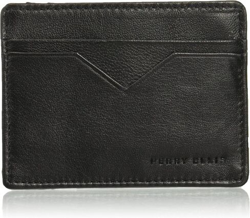 Perry Ellis Men's Portfolio Card Holder with A Sliver Tone Logo in Saudi Arabia