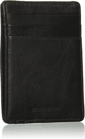 Perry Ellis Men's Portfolio Card Holder with A Sliver Tone Logo in Saudi Arabia