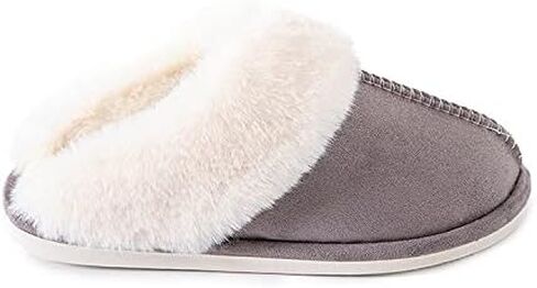 شبشب منزل غامض للنساء، شبشب حذاء منزلي مريح منفوش للاستخدام الداخلي والخارجي من إسفنج الذاكرة المنفوش حذاء منزلي من الفرو للنساء in Kuwait