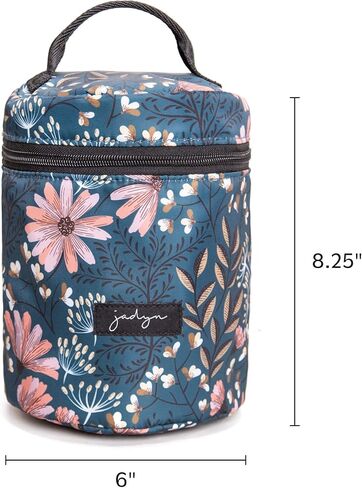 Jadyn Cosmetic Zip Makeup Bag, Tavel Cosmetic Pouch for Toiletries, Make Up, and Accessories, Water Resistant Travel Makeup Bags for Women, Designs (Cheetah Spot) in Kuwait