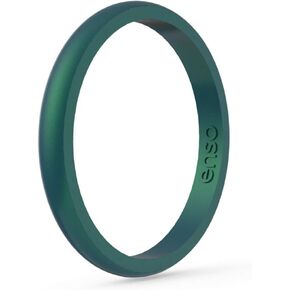 Enso Rings Halo Legend Silicone Ring - Made in The USA - an Ultra Comfortable, Breathable, and Safe Silicone Ring - Men's and Women's Silicone Wedding Ring