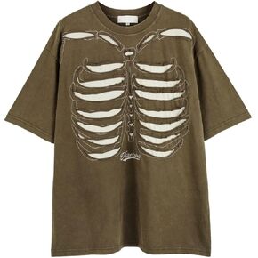 Y2K 90s Vintage Graphic Oversize Shirts Summer Unisex Hipster Printed Casual Tee Streetwear Harajuku Top Tshirt