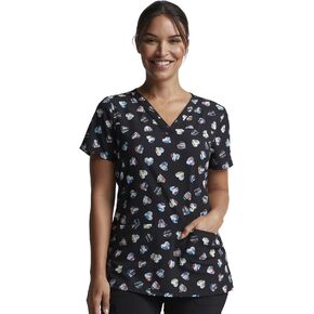 Dickies EDS Women Scrubs Top V-Neck DK718