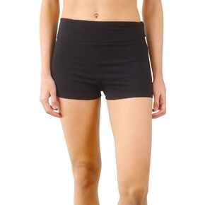 Women’s Fold Over Waist Stretch Cotton Active Yoga Shorts in Saudi Arabia