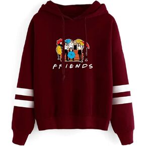 Aganmi Fashion Friend Sweatshirt Hoodie Women Graphic Hoodies Pullover Funny Hooded Sweater Tops Clothes