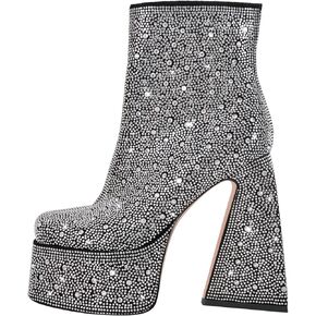 أحذية نسائية من Dollskiss للكاحل مكتنزة وكعب عالٍ سميك in Kuwait