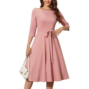 فستان كوكتيل نسائي عتيق من Wedtrend، مقاس 3/4 كم وفستان واسع بطول الشاي in Kuwait