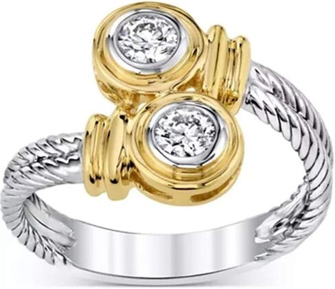 خاتم وعد الخطوبة والزفاف بعقدة مضفرة من الفولاذ المقاوم للصدأ من Jude Jewellers in Kuwait
