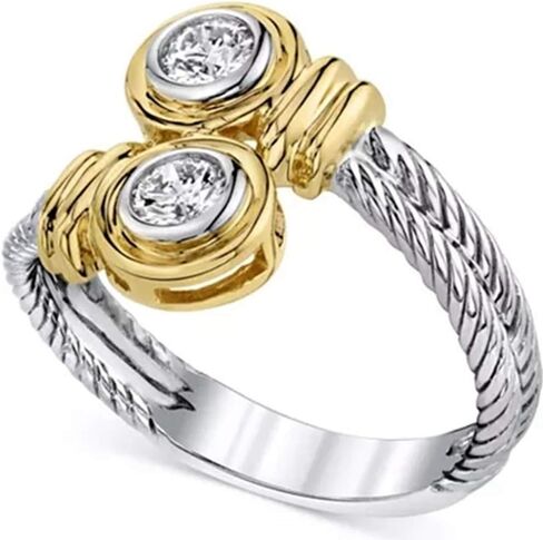خاتم وعد الخطوبة والزفاف بعقدة مضفرة من الفولاذ المقاوم للصدأ من Jude Jewellers in Kuwait