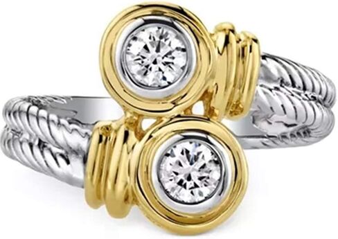 خاتم وعد الخطوبة والزفاف بعقدة مضفرة من الفولاذ المقاوم للصدأ من Jude Jewellers in Kuwait
