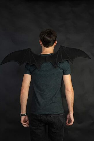 Nicky Bigs Novelties Unisex Adult Costume Bat Wings and Ears Headband, Black, One Size in Saudi Arabia