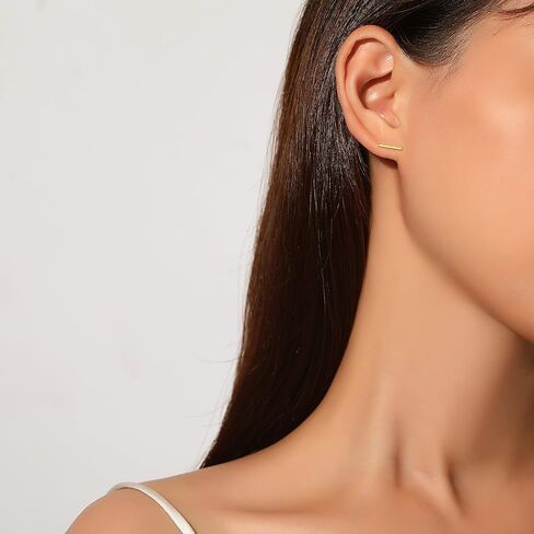 أقراط Lavishe 925 من الفضة الإسترلينية الصغيرة والبسيطة للنساء in Kuwait