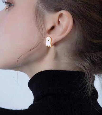 WOWORAMA Halloween Earrings Cute Pumpkin Earrings for Women Fun Crystal Pumpkin Stud Earrings Funny Smiling Face Pumpkin Drop Earrings Halloween Earrings Jewelry Gifts in Kuwait