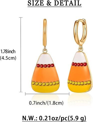 WOWORAMA Halloween Earrings Cute Pumpkin Earrings for Women Fun Crystal Pumpkin Stud Earrings Funny Smiling Face Pumpkin Drop Earrings Halloween Earrings Jewelry Gifts in Kuwait