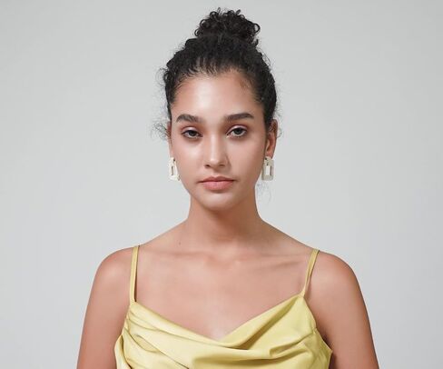 Pearl Drop Earrings for Women 18K Plated Real Gold S925 Sterling Silver Posts Cluster Pearl Dangle Chunky Earring Statement Geometric Earrings in Kuwait