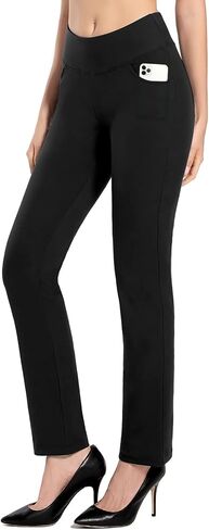 MOVE BEYOND Buttery Soft Women's Bootcut Yoga Pants with 4 Pockets Tummy Control Workout Bootleg Work Pants in Kuwait