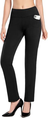 MOVE BEYOND Buttery Soft Women's Bootcut Yoga Pants with 4 Pockets Tummy Control Workout Bootleg Work Pants in Kuwait
