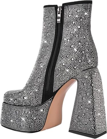 أحذية نسائية من Dollskiss للكاحل مكتنزة وكعب عالٍ سميك in Kuwait