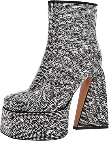 أحذية نسائية من Dollskiss للكاحل مكتنزة وكعب عالٍ سميك in Kuwait