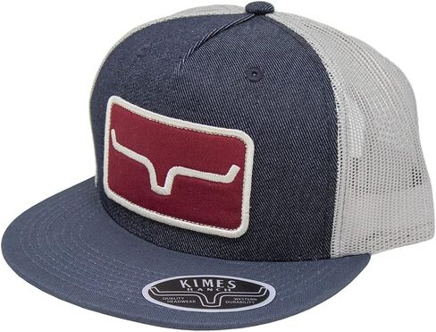 Kimes Ranch Unisex Banner Ventilated Trucker Adjustable Snapback High-Profile Flat Bill Logo Cap in Saudi Arabia