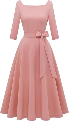 فستان كوكتيل نسائي عتيق من Wedtrend، مقاس 3/4 كم وفستان واسع بطول الشاي in Kuwait