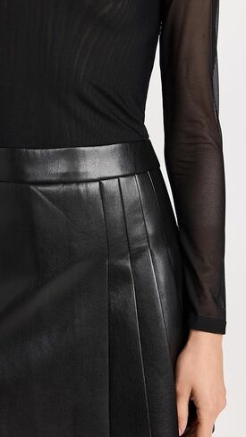 alice + olivia Women's Chara Vegan Mini Pleated Dress in Saudi Arabia