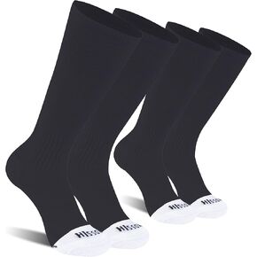 Hissox Soccer Baseball Softball Socks, Unisex Youth Solid Knee High Football Volleyball Compression Socks