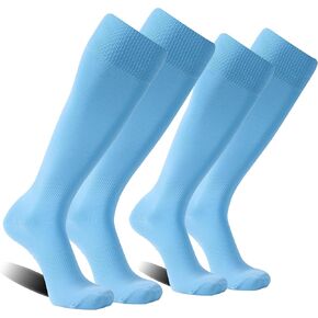 FOOTPLUS Baseball Softball Socks, Unisex Over Knee High Solid Sports Rugby Soccer Socks in Saudi Arabia