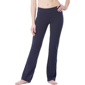 Fishers Finery Women's Organic Cotton Blend Bootcut Yoga Pant; Athletic Casual Pant