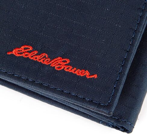 Eddie Bauer Men's Companion Ripstop Nylon Trifold Wallet, Navy, One Size in Saudi Arabia