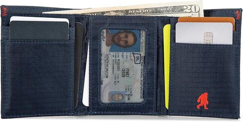 Eddie Bauer Men's Companion Ripstop Nylon Trifold Wallet, Navy, One Size in Saudi Arabia